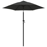 vidaXL parasol 200x224 cm aluminium antrcitgrå