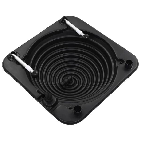 vidaXL soldrevet poolopvarmer 75 x 75 x 36 cm HDPE aluminium