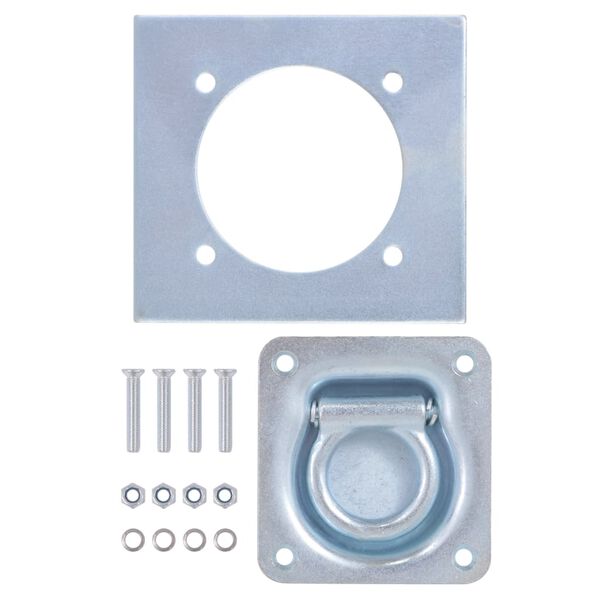 vidaXL surringsringe til trailer 8 stk. galvaniseret st&aring;l 2000 kg