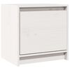vidaXL sengebord 40x30,5x40 cm massivt fyrretr&aelig; hvid