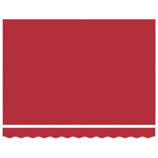 vidaXL Utrækkelig Markise Rød 350 x 250 cm Polyester og metal