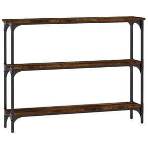 vidaXL konsolbord 100x22,5x75 cm konstrueret tr&aelig; r&oslash;get egetr&aelig;sfarve