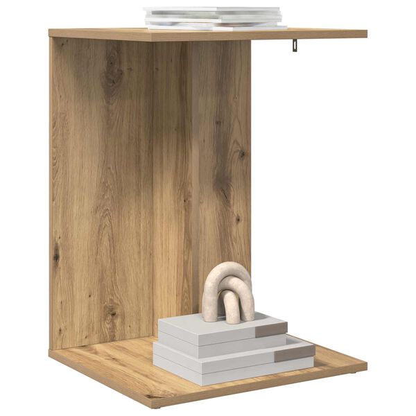 vidaXL Sidebord Artisan Egetr&aelig; 45 x 40 x 62,5 cm Konstrueret tr&aelig;