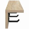 vidaXL V&aelig;gmonteret Jakkeholder Sonoma eg 40 x 10,5 x 10,5 cm