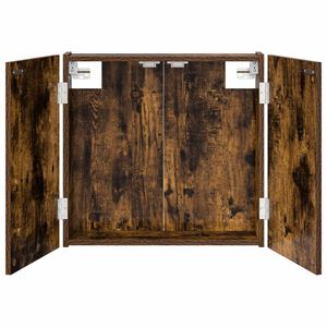vidaXL Dartboard Skab R&oslash;get eg 56 x 12 x 53,5 cm Konstrueret tr&aelig;