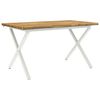vidaXL Dining table med live edge 160 x 70 x 75 cm Massivt Akacietr&aelig;