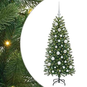 vidaXL Kunstigt juletr&aelig; med 150 LED'er Gr&oslash;n 120 cm PE og PVC