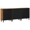 vidaXL Sideboard 3 pcs Brun 60 x 33 x 75 cm Massivt akacietr&aelig;