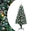 vidaXL Kunstigt juletr&aelig; med stativ Gr&oslash;n 150 cm PVC og St&aring;l og Plastik