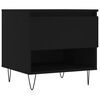 vidaXL sofabord 50x46x50 cm konstrueret tr&aelig; sort
