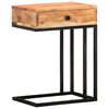 vidaXL U-formet sidebord 45x30x61 cm massivt akacietr&aelig;