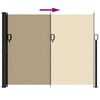 vidaXL sammenrullelig sidemarkise 170x300 cm beige