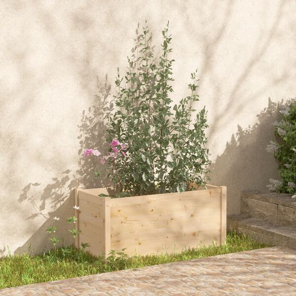 vidaXL plantekasser 2 stk. 100x50x50 cm massivt fyrretræ