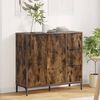vidaXL Sideboard med skuffe R&oslash;get eg 89,5 x 33 x 82 cm Konstrueret tr&aelig;