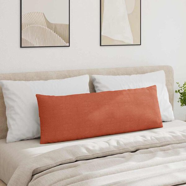 vidaXL Sofapuder 2 pcs R&oslash;d orange 120 x 40 cm Velourstof