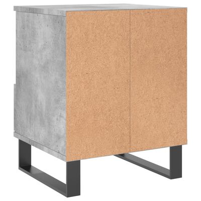 vidaXL sengebord 40x35x50 cm konstrueret træ betongrå