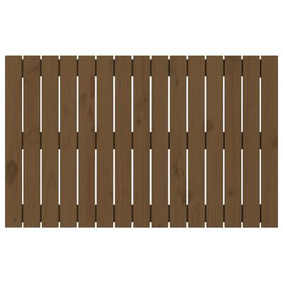 vidaXL sengegavl 95,5x3x60 cm massivt fyrretræ gyldenbrun