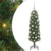 vidaXL Kunstigt juletr&aelig; med stativ Gr&oslash;n 120 cm PVC og St&aring;l og Plastik