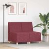 vidaXL Modulsofa enhed uden arme 2 pcs R&oslash;d 55 x 74 x 82 cm Stof