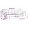 vidaXL daybed med skuffer 90x200 cm massivt fyrretr&aelig; hvid