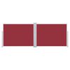 vidaXL sammenrullelig sidemarkise 120 x 1000 cm rød