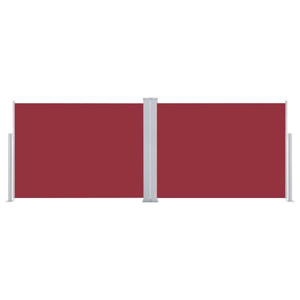 vidaXL sammenrullelig sidemarkise 120 x 1000 cm rød