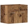 vidaXL badev&aelig;relsesvaskeskab 60x38,5x46 cm konstrueret tr&aelig; antikt tr&aelig;