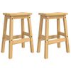 VidaXL Barb&aelig;nk 2 pcs Honning Voks 44 x 30 x 63 cm Massiv fyr
