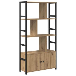 vidaXL Bogreol 80 x 30 x 155,5 cm Konstrueret tr&aelig; Artisan Egetr&aelig;