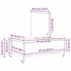 vidaXL Sofabord Sort eg 91 x 55 x 32 cm Konstrueret tr&aelig;