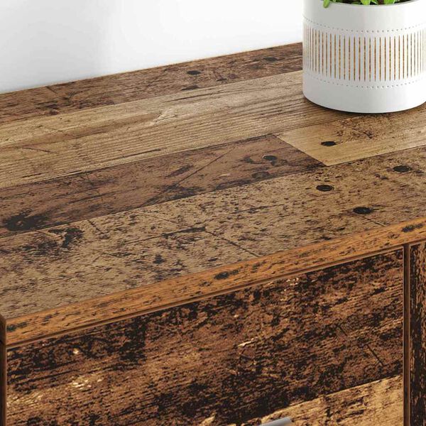 vidaXL Sideboards med skuffe Corona 2 pcs Gammelt tr&aelig; 59 x 39 x 80 cm