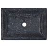 vidaXL håndvask 50x35x10 cm marmor grå
