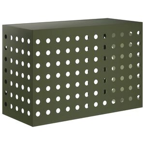vidaXL Air Conditioner Cover Olivengr&oslash;n 90 x 40 x 60 cm St&aring;l
