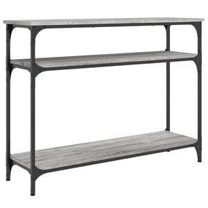 vidaXL konsolbord 100x29x75 cm konstrueret tr&aelig; gr&aring; sonoma-eg