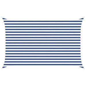 vidaXL Solskygge sejl Bl&aring; og Hvid 4 x 2,5 m 100% polyester Oxford