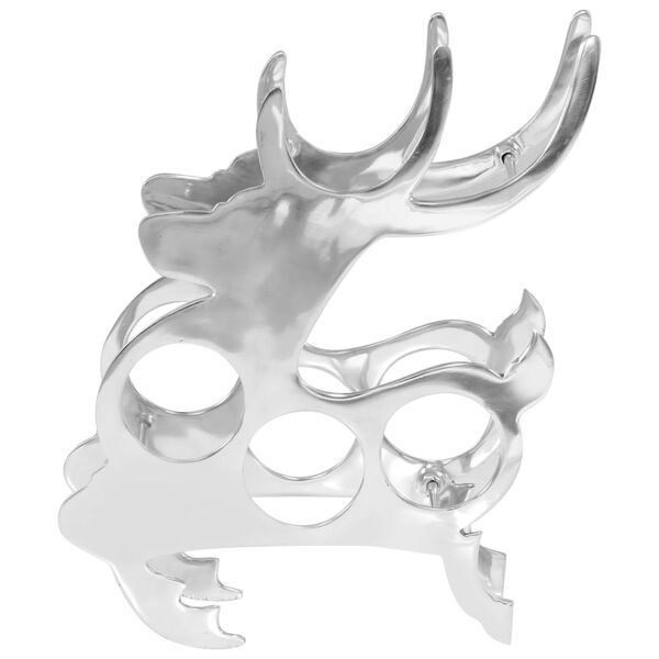 vidaXL vinreol massiv aluminium 33 x 14 x 54 cm s&oslash;lvfarvet