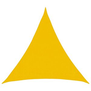 vidaXL Solsejl Gul 2 x 2 x 2 m HDPE