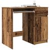 vidaXL skrivebord 86x49x76 cm konstrueret tr&aelig; gammelt tr&aelig;look