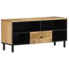vidaXL tv-bord 100x33x46 cm massivt mangotr&aelig;