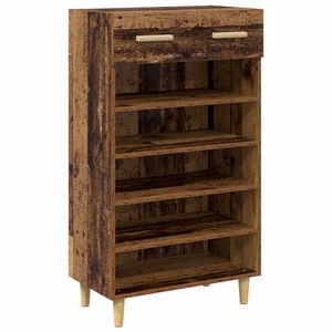 vidaXL Sko skab 60 x 35 x 105 cm Konstrueret tr&aelig; Gammelt tr&aelig;