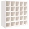 vidaXL vinskab hvid 56x25x56 cm massivt tr&aelig; fyrretr&aelig;