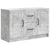 vidaXL Sideboard Betongr&aring; 89 x 34,5 x 57 cm Konstrueret tr&aelig;