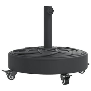 vidaXL parasolfod med hjul til &Oslash;38/48 mm st&aelig;nger 27 kg rund