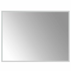 vidaXL LED badev&aelig;relsesspejl Transparent 80 x 60 cm h&aelig;rdet glas
