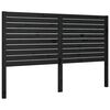 vidaXL sengeg&aelig;rde 146x4x100 cm massivt fyrretr&aelig; sort
