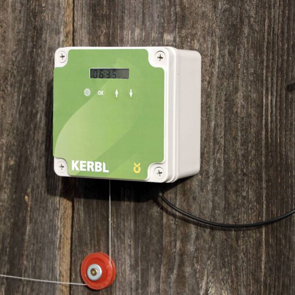 Kerbl automatisk dørsæt til hønsegård 40x43 cm