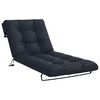 vidaXL Solseng Pude VIANEN 100% polyester M&oslash;rk bl&aring; 200 x 90 x 8 cm