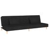 vidaXL 2-personers sovesofa med 2 puder stof sort
