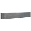 vidaXL plantekasse 440x80x68 cm galvaniseret st&aring;l antracitgr&aring;