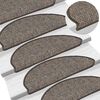 vidaXL selvklæbende trappemåtter 30stk. 65x21x4cm sisal-look brunbeige